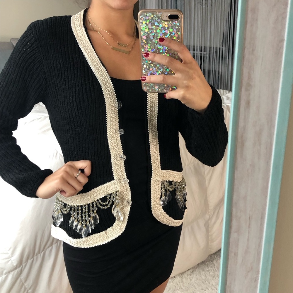⭐️🖤 Chandier Crystal Cardigan